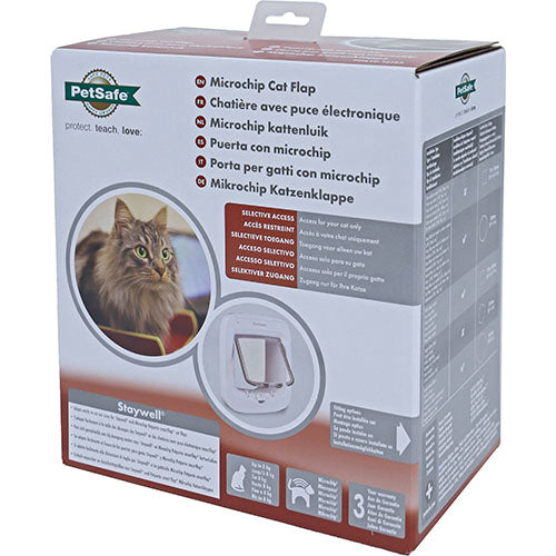 Petsafe kattendeur kattenluik microchip wit of bruin