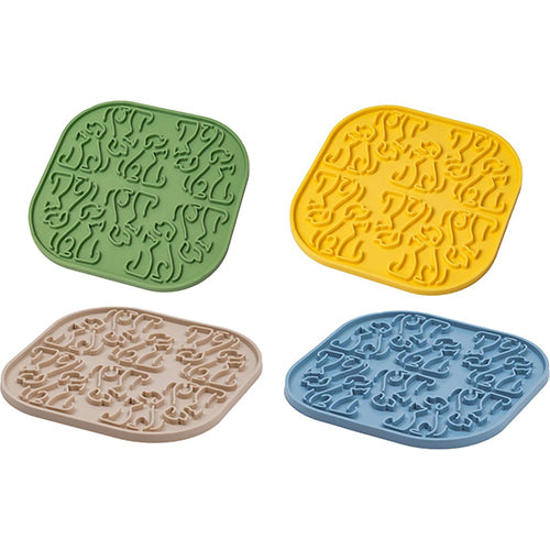 FIBOO - Lollipop - Leckmatte für Hunde oder Katzen - Slow Feeder - ECO - 20x20 cm