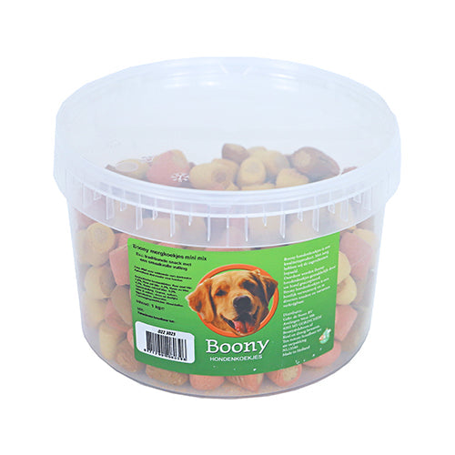 Boony Hondenkoek Mergkoek Mini-Mix, Emmer a 1000 Gramm.