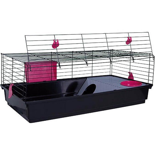 Kooi voor knaagdieren 100 cm zwart mix kleur