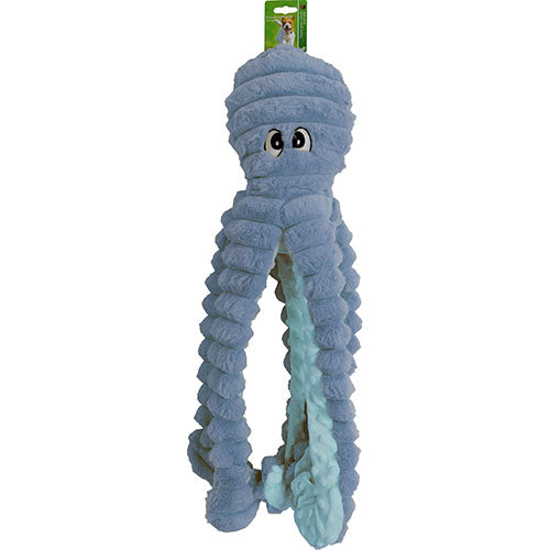Boon Corduroy Hondenspeelgoed Octopus Met Piep - Verkrijgbaar in 3 kleuren en in 40 of 65 cm