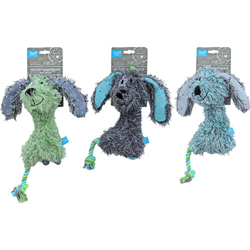 lief! Boys hondenspeelgoed teckel staand met piep assorti, 25 cm