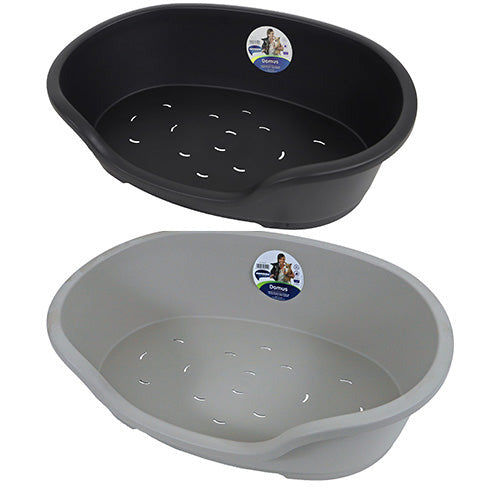 Moderna Domus Plastic Hondenmanden - Zwart of Grijs - 4 Maten