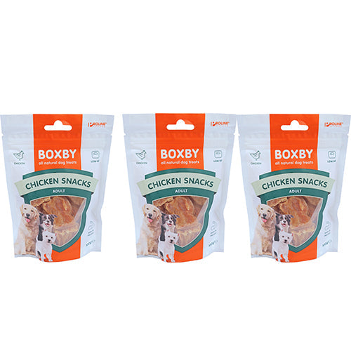 Boxby Slices - Kip - Hondensnack - 100 g - Per 3 zakjes