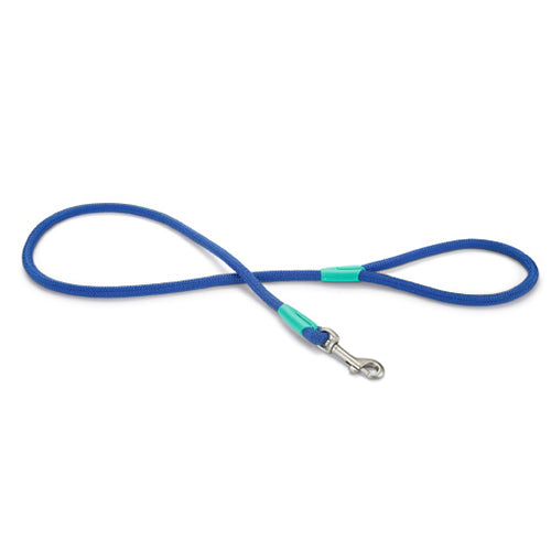 Beeztees Nikra Ronde Nylon Hondenriem/ Looplijn - Blauw - ø 10 mm - Lengte: 100 cm