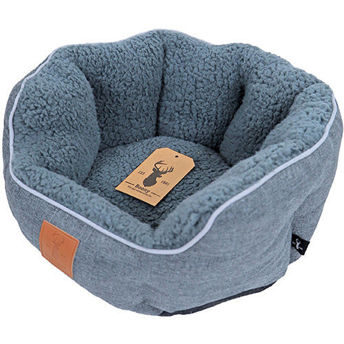 Boony „Est 1941“ Highland Graphite Hunde- oder Katzenkorb – 3 Größen