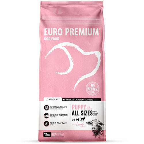 Euro Premium Welpenfutter mit Lamm und Reis, 12 kg