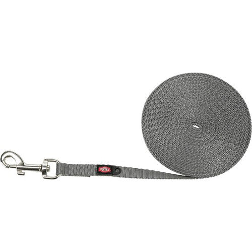 Trixie Hundeleine Long Line - Extra Leicht für kleine Hunde - Graphitgrau - 5 m x 1 cm
