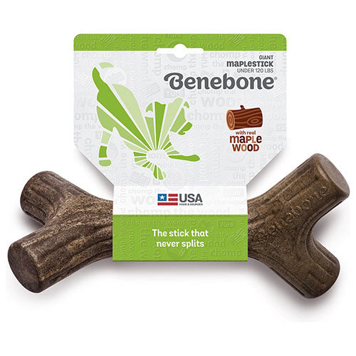Benebone knaagspeelgoed Maplestick in 5 maten Esdoornhout