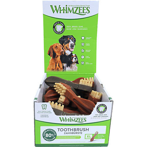 Whimzees toothbrush tandenborstel assorti mix in displaydoos