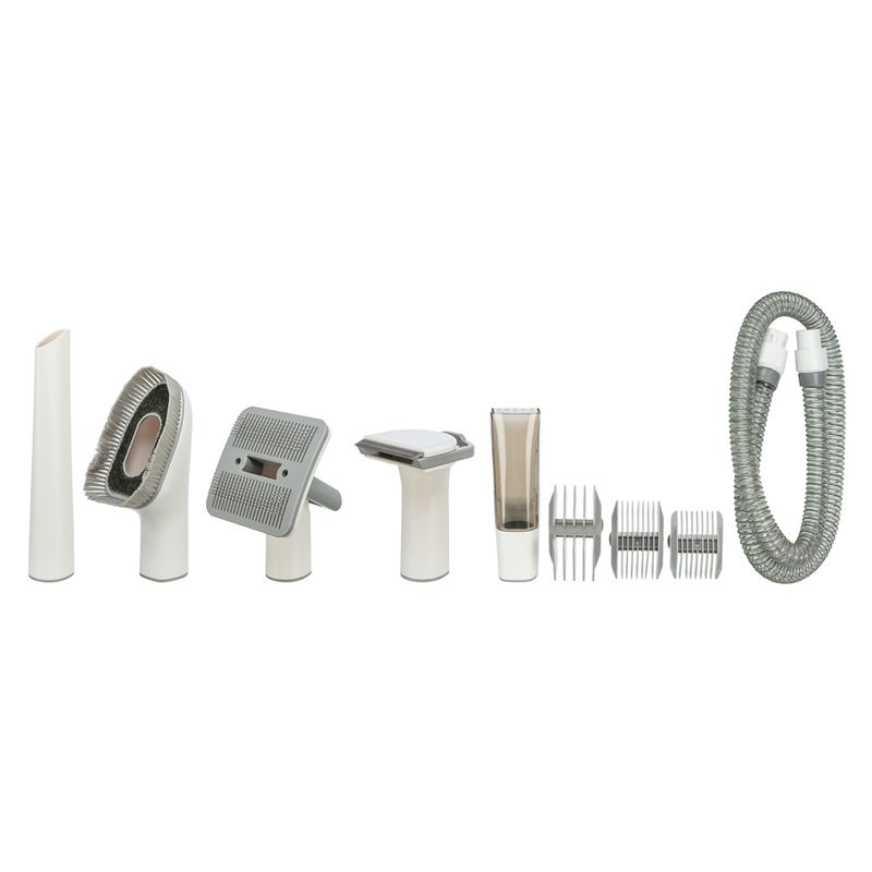 Trixie Grooming Kit, Staubsauger mit Schermaschine und Bürsten, 2 l, 600 W