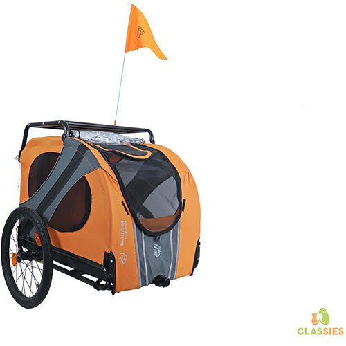 DoggyRide Fietskar novel 15 Oranje Cabine (zonder trekstang)