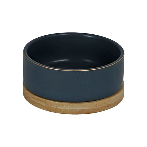 Boony eetbak keramiek/hout - div kleuren 13 - 16 cm