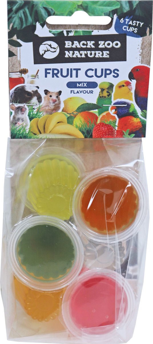 Zoofaria Fruitkuipje Papegaai Vogelsnack - Mix - 24 Stuks