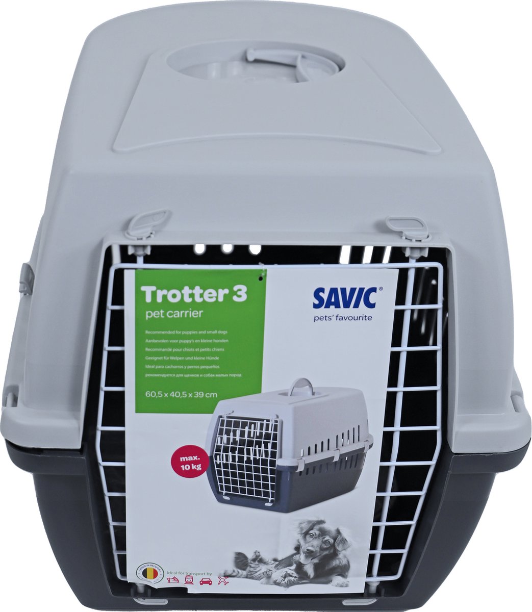 Savic Trotter 3  Reismand - Transporter - Antraciet/Grijs - 60,5X40,5X39 cm