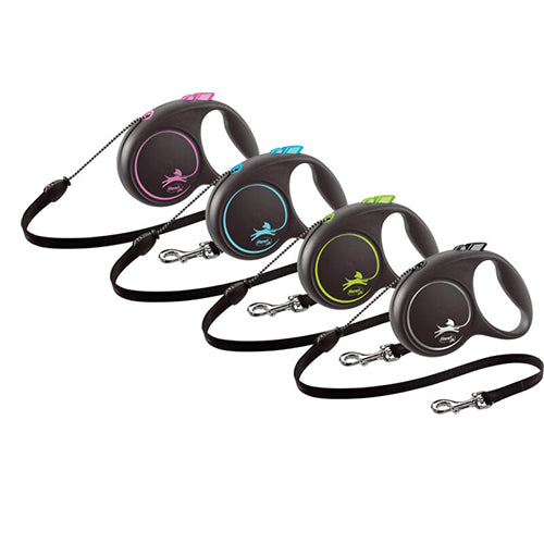 Flexi rollijn Black Design koord S - 5 meter