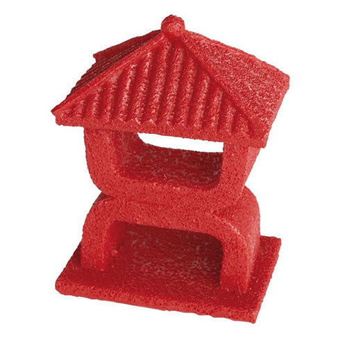 Superfish Zen Deco Mini Temple Rood - Aquarium Decoratie - 9x7x11 cm