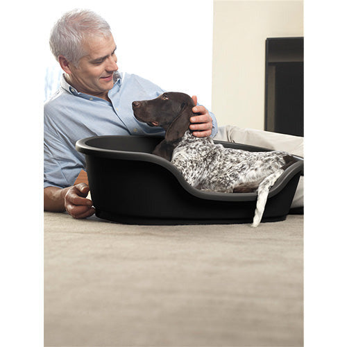 Moderna Domus Plastic Hondenmanden - Zwart of Grijs - 4 Maten