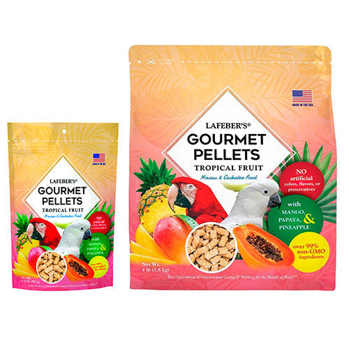 Lafeber Tropical Fruit Gourmet Pellets Macaw - Cocatoo