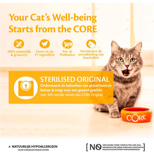 Wellness Core kattenvoer - droogvoer - Dry - verschillende smaken - 0,3 - 1,75 - 4 kg
