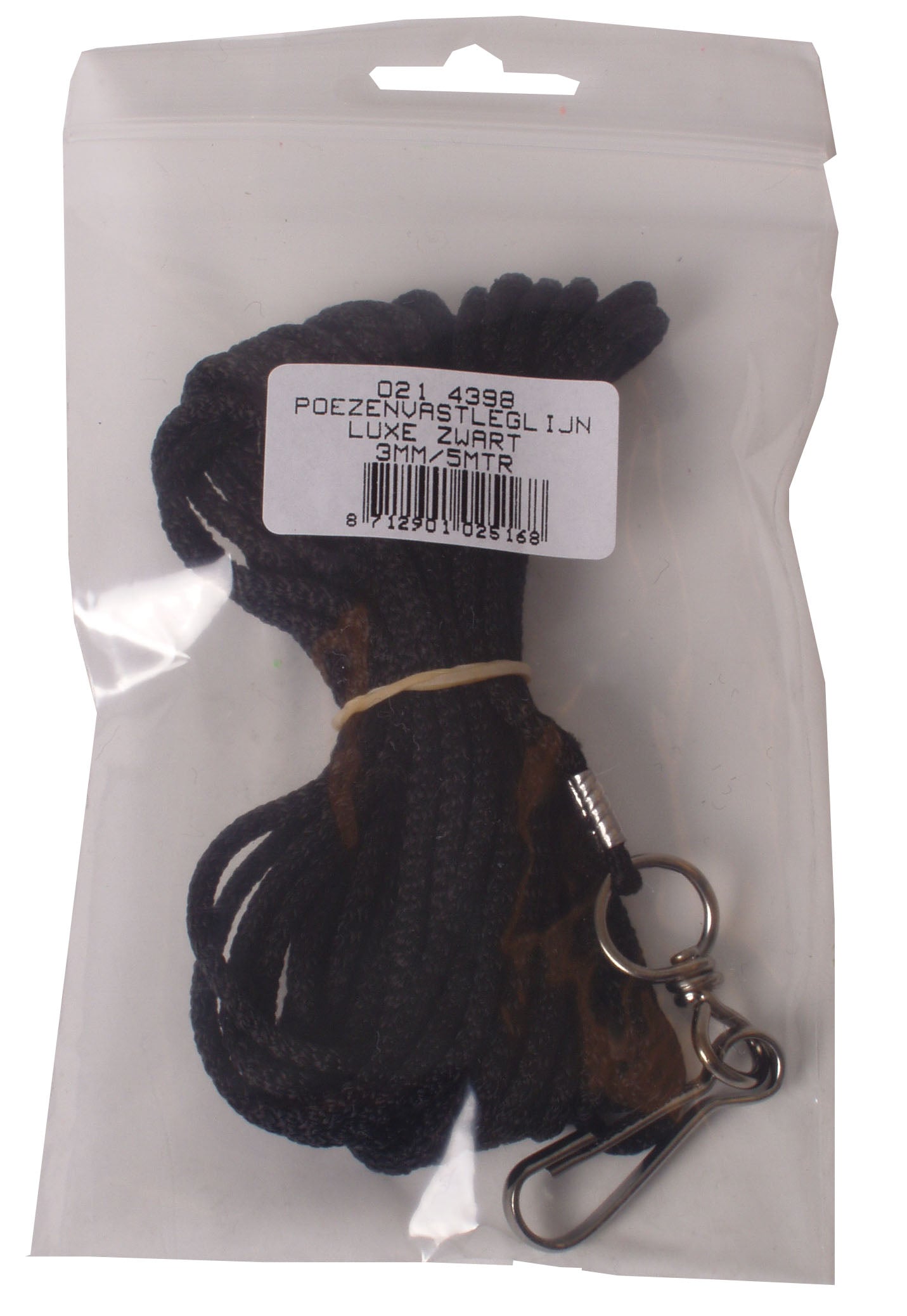 Boony poezen katten vastleglijn 3mm - 5 meter - zwart - blauw - rood