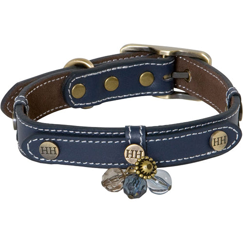 Happy house fashion halsband blauw in verschillende maten