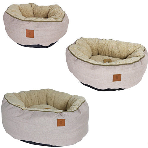 Boony Est1941 hondenmand Floof highland Sand Beige