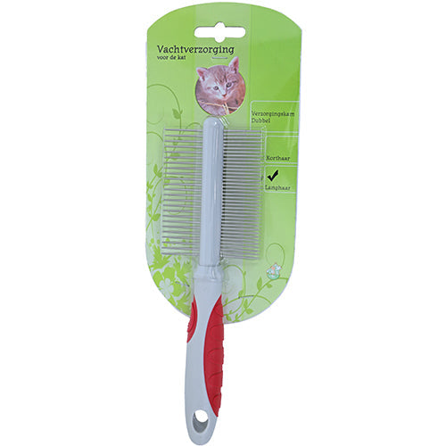 Dubbele Kam voor Katten - Middel/Grof