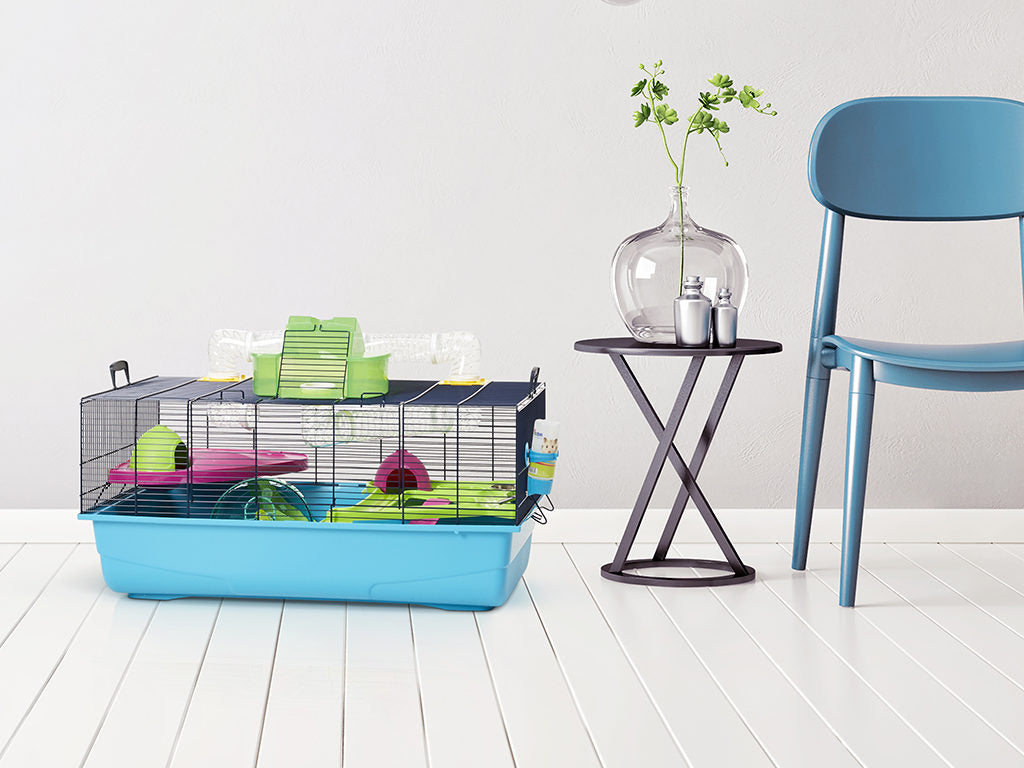 Hamsterkooi heaven metro 80 x 50 x 50 cm marine