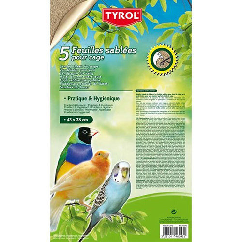 Tyrol zandtapijt zandbladen voor vogelkooi