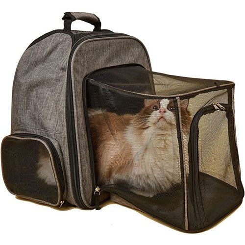 Fofos - uitbreidbare rugzak - grijs 36 x 27 x 40 cm grijs