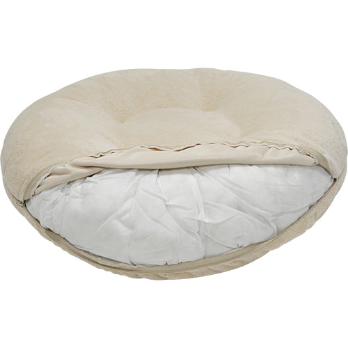 Animal Boulevard Champs-Elysees Puff/Donut – Luxe Super Zacht Imitatiebont – Verwijderbare Wasbare Hoes – Verkrijgbaar in 3 Maten & 3 Kleuren