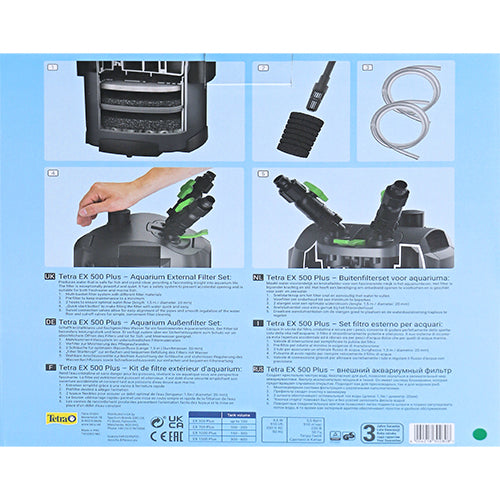 Tetra buitenfilter Ex serie - 500 - 700 - 1000 - 1500 plus