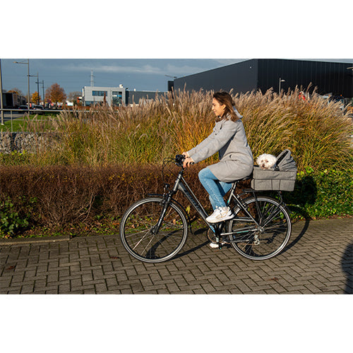 Animal Boulevard Travel Fietsmand & Draagtas Voor Achteraan - Grijs - 32x48x45 cm