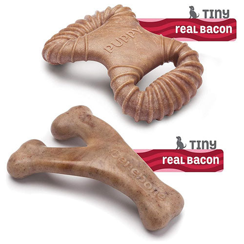 Benebone - Kauwartikelen - Dental Chew-Wishbone Tiny - Bacon puppy pakket