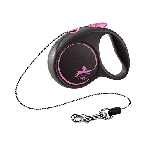 Flexi rollijn koord black design XS - 3 meter