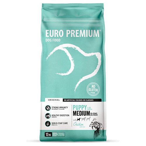Euro-Premium puppy medium chicken & rice 12 kg