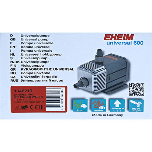Eheim universele pomp - 300 - 600 - 1200 - 2400 l/uur