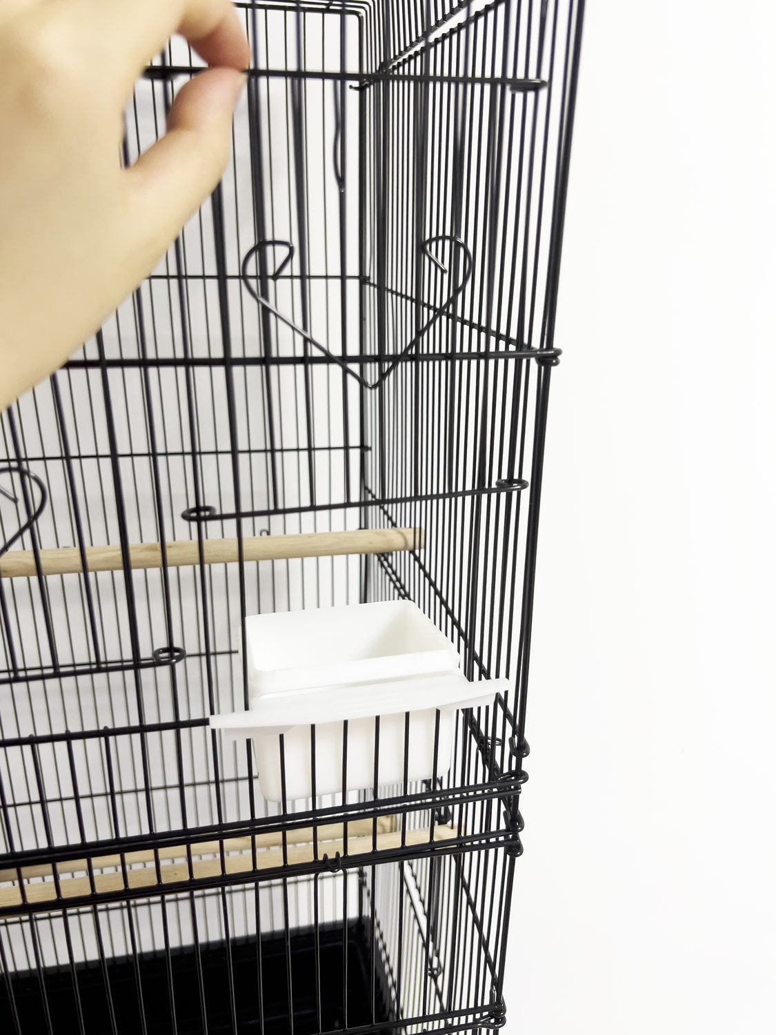 Peep vogelkooi op voet 46 x 36 x 154 cm