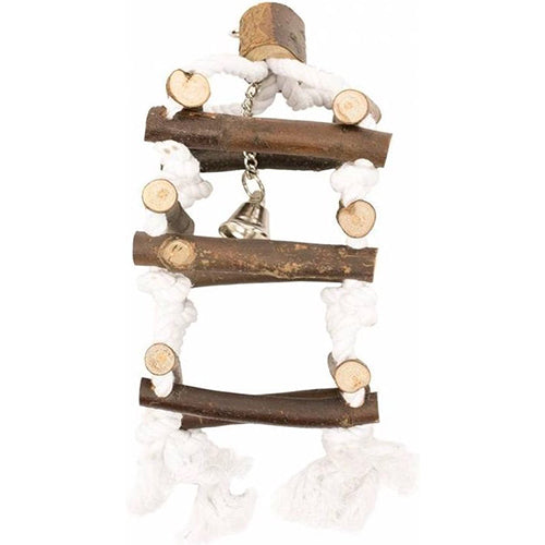 Duvo+ Kletterturm aus Holz mit Baumwollseil, 34 cm