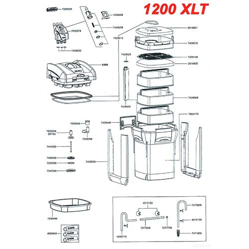 Eheim professional 3 1200 XLT thermo-filter zonder filtermassa