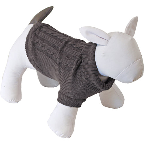 Boony Zopfmusterpullover braun