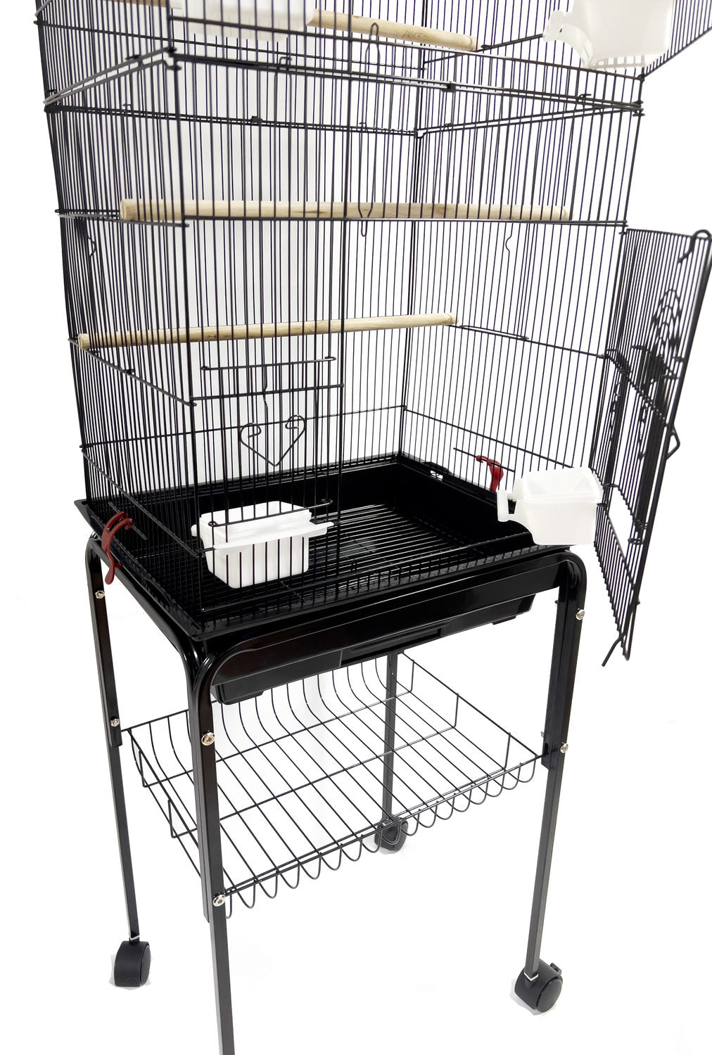 Peep vogelkooi op voet 46 x 36 x 154 cm