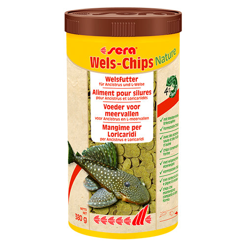 sera Wels-Chips Nature - 100 - 250 - 1000 ml - 3,8 kg