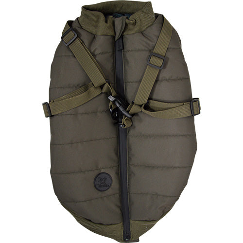 Jack and Vanilla Dogwalk Jacket Harness London – Hundemantel mit Geschirr – Grau – Erhältlich in 7 Größen