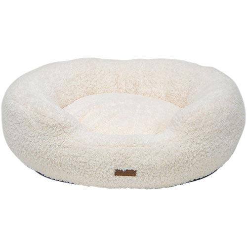 Animal Boulevard Curl Plüsch-Hundebett, mollig – erhältlich in 3 Farben und 3 Größen