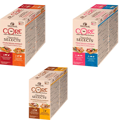 Well Core kattenvoeding - natvoer - Multipack -  8 x 79 gram
