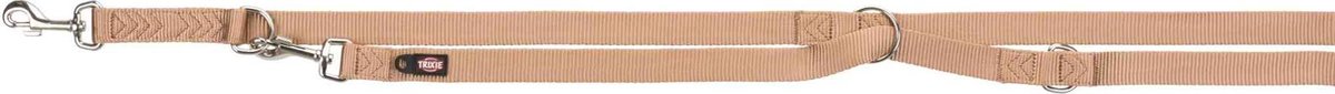 Trixie Hundeleine Premium Verstellbar Nylon Karamell
