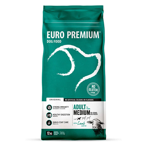 Euro-Premium Adult Medium Lam - Rijst 12 kg