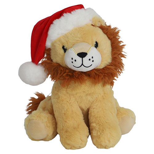 Kerstknuffel leeuw bruin met piep 30 cm